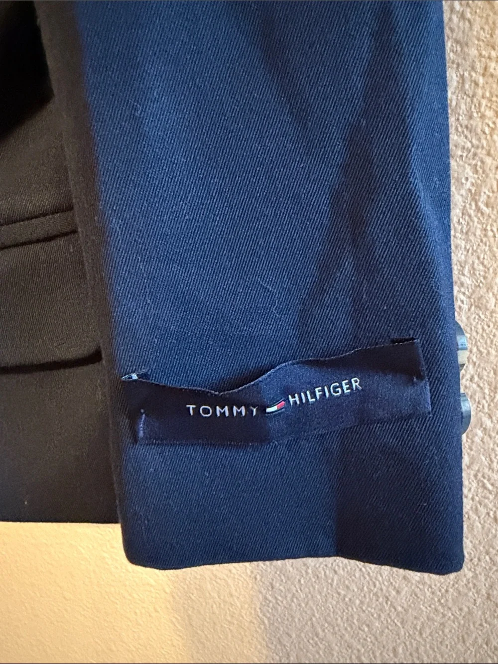 Tommy Hilfiger Navy Kids' Tailored Blazer with Pocket Square